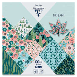 Clairefontaine Origami Paper - Herbarium, 5.9" x 5.9", Pkg of 60, packaging