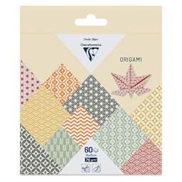 Clairefontaine Origami Paper - Autumn, 5.9" x 5.9", Pkg of 60, packaging