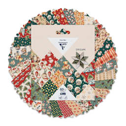 Clairefontaine Origami Paper - Xmas Memories, 5.9" x 5.9", Pkg of 60