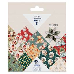 Clairefontaine Origami Paper - Xmas Memories, 5.9" x 5.9", Pkg of 60, packaging