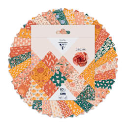 Clairefontaine Origami Paper - Boho, 5.9" x 5.9", Pkg of 60