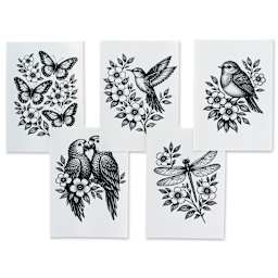 Gelli Arts Image Transfer Pack - Pkg of 20, Flora and Flight