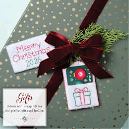 Gifts: Adorn with scrap felt for the perfect gift card holder