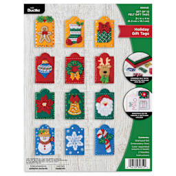 Bucilla Felt Holiday Gift Tags Kit packaging