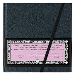 Arches Hardbound Watercolor Art Journal - 8.3" x 8.3", Hot Press