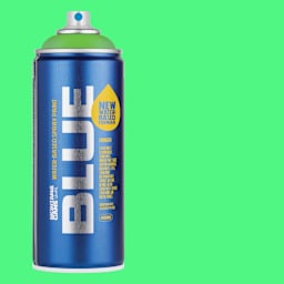 Montana Blue Water-Based Spray Paint - Fluor Green, 400 ml