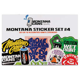 Montana Sticker Set - No. 4, Set of 12, front of packaging