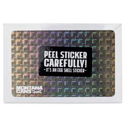 Montana Hologram Eggshell Stickers - 3D, Pkg of 50, packaging