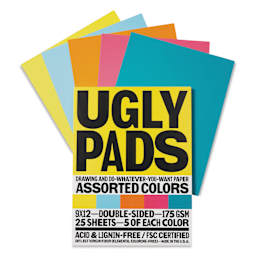 Uglybooks Uglypads - Juicebox, 9" x 12", Pkg of 5