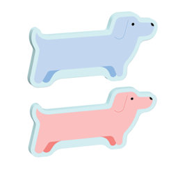 Post-it Pet Notes - Pkg of 2, Dachshund, 3" x 1.5", 50 Sheets Each