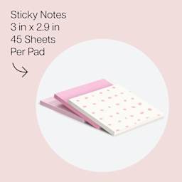Sticky Notes 3 in x 2.9 in, 45 sheets per pad