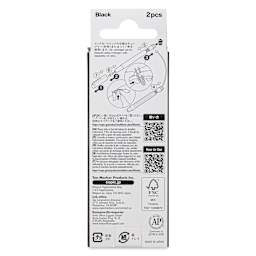 Copic Multiliner Plus Ink Cartridges - Pkg of 2, Black, back of packaging