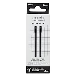 Copic Multiliner Plus Ink Cartridges - Pkg of 2, Black, front of packaging