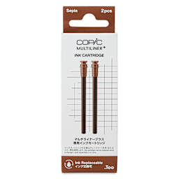 Copic Multiliner Plus Ink Cartridges - Pkg of 2, Sepia, front of packaging