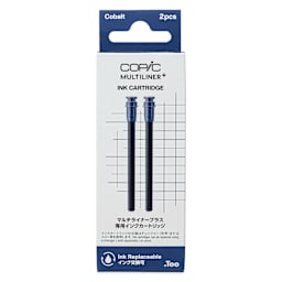 Copic Multiliner Plus Ink Cartridges - Pkg of 2, Cobalt, front of packaging