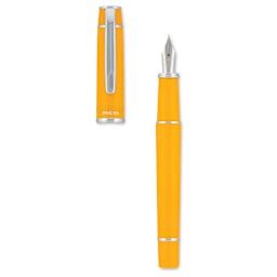 Pilot Prera Standard Fountain Pen - Honey Yellow, Fine, cap off