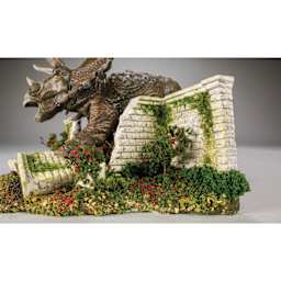 All Game Terrain Base Layer - Earth, used with miniature