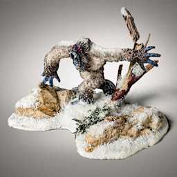 All Game Terrain Base Layer - Snow, used with yeti
