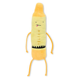 Merrymakers The Day the Crayons Quit Plushie - Yellow, arms by side