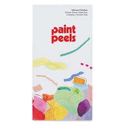 Katherine Simdon Studios Paint Peels Stickers - Vibrant Palettes, front of packaging