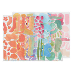 Katherine Simdon Studios Paint Peels Stickers - Soft Thaw, sheets out of packaging
