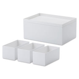 Like-It Tidy-Up Boxes - White, Deep