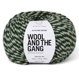 Wool and the Gang Alpachino Merino Twist Yarn - Heritage Mix, 110 yds