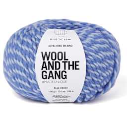 Wool and the Gang Alpachino Merino Twist Yarn - Blue Crush, 110 yds