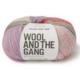 Wool and the Gang Feeling Good Stripe Yarn - Summer Haze, 142 yds