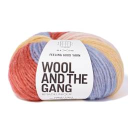 Wool and the Gang Feeling Good Stripe Yarn - Sunset, 142 yds