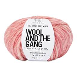 Wool and the Gang Lil' Crazy Sexy Marl Yarn - Raspberry Pink, 87 yds
