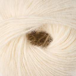 Mode at Rowan Alpaca Cotton Yarn - Snowflake, 131 yds close up to show texture
