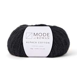 Mode at Rowan Alpaca Cotton Yarn - Noir, 131 yds