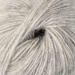 Mode at Rowan Alpaca Cotton Yarn - Feather Grey Melange, 131 yds close up to show texture