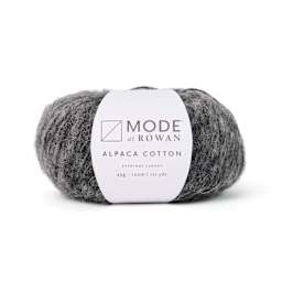 Mode at Rowan Alpaca Cotton Yarn - Charcoal Melange, 131 yds