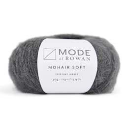 Mode at Rowan Mohair Soft Yarn - Charcoal, 137 yds with packaging