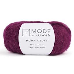 Mode at Rowan Mohair Soft Yarn - Wine, 137 yds with packaging