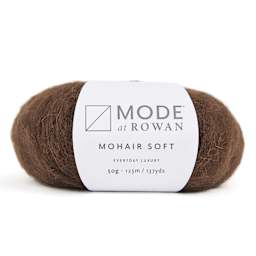 Mode at Rowan Mohair Soft Yarn - Chocolate, 137 yds with packaging