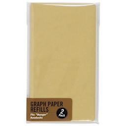 Peter Pauper Press Voyager Notebook Refills - Graph, 60 Pages, Pkg of 2