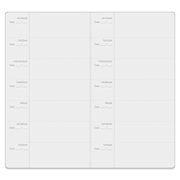 Peter Pauper Press Voyager Notebook Refills - Calendar, 60 Pages, Pkg of 2, open