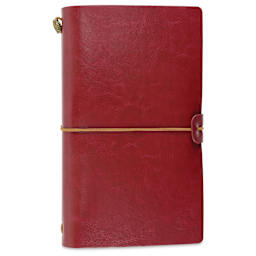 Peter Pauper Press Voyager Notebook - 4.75" x 7.9", Burgundy, front cover