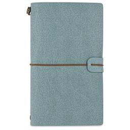 Peter Pauper Press Voyager Notebook - 4.75" x 7.9", Light Blue, front cover