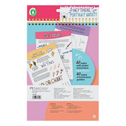 Faber-Castell Step-by-Step Portrait Art Kit, back of packaging