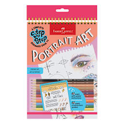 Faber-Castell Step-by-Step Portrait Art Kit, front of packaging