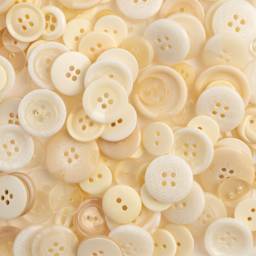 John Bead Nutton But Buttons - Ivory, Resin
