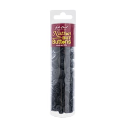 John Bead Nutton But Buttons - Black, Resin, 130 g Tube