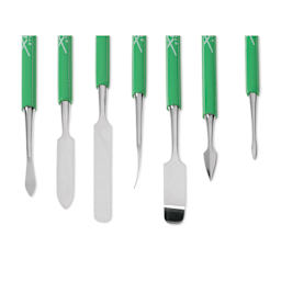 Xiem Double-Ended Carving & Sculpture Set - Set of 7 showing bottom tips