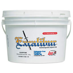 Excalibur 600 Process Ink - Black, Gallon, front of packaging