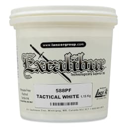 Excalibur 588 Tactical White Plastisol Ink - Quart front