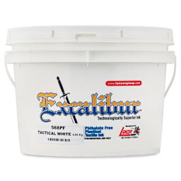 Excalibur 588 Tactical White Plastisol Ink - Gallon front